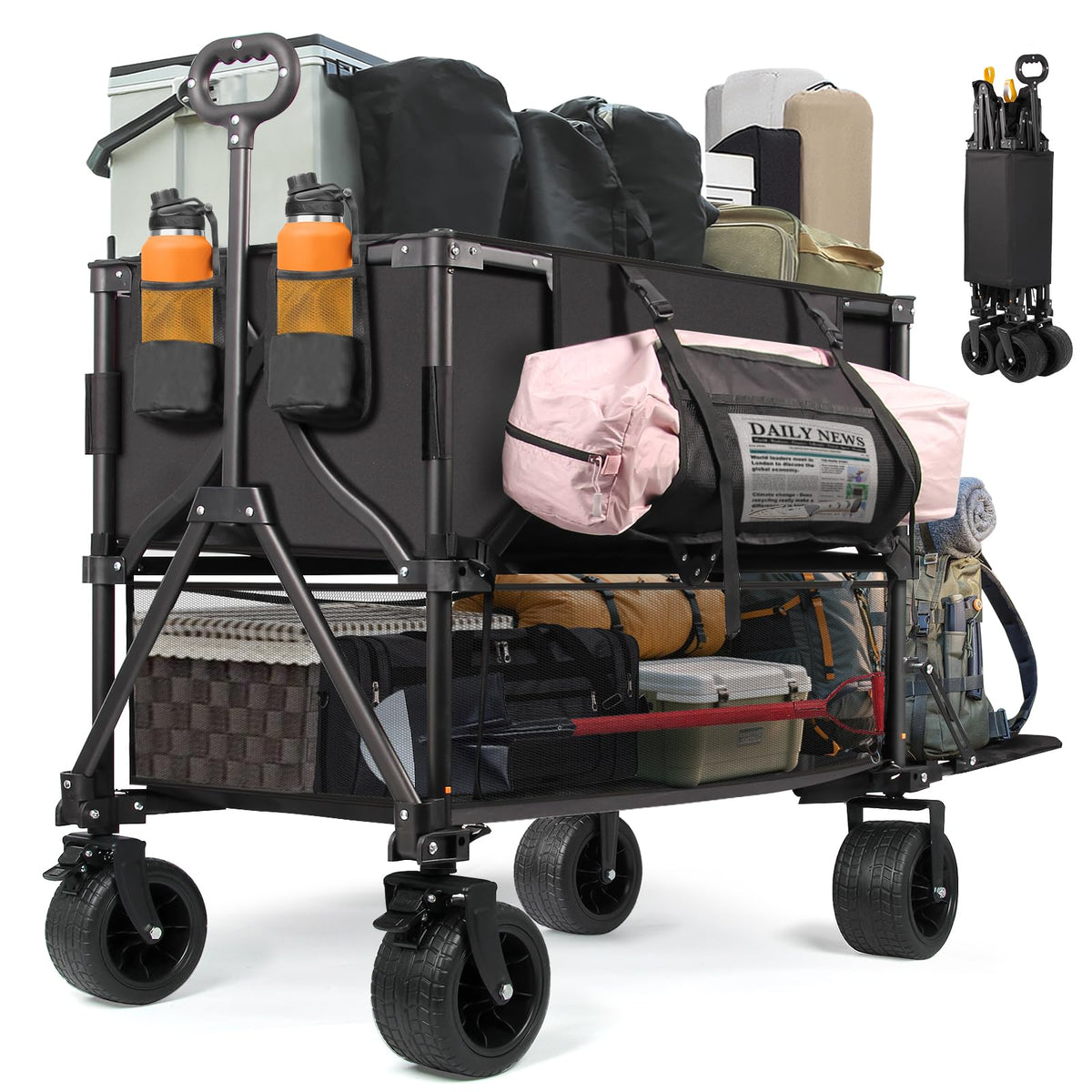 Heavy Duty Collapsible Double Decker Wagon J4225