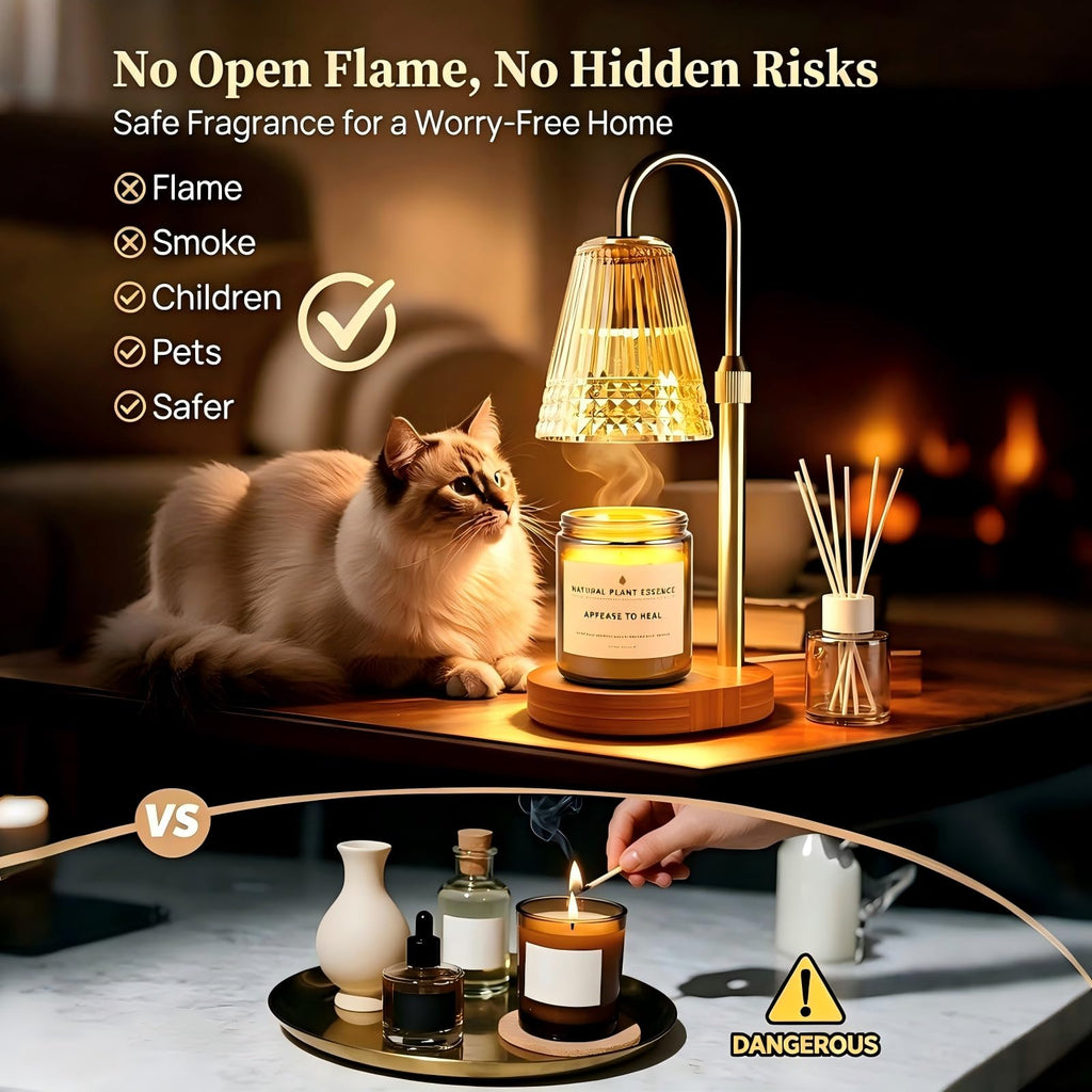 Dimmable Height Adjustable Candle Warmer Lamp 2PCS S324
