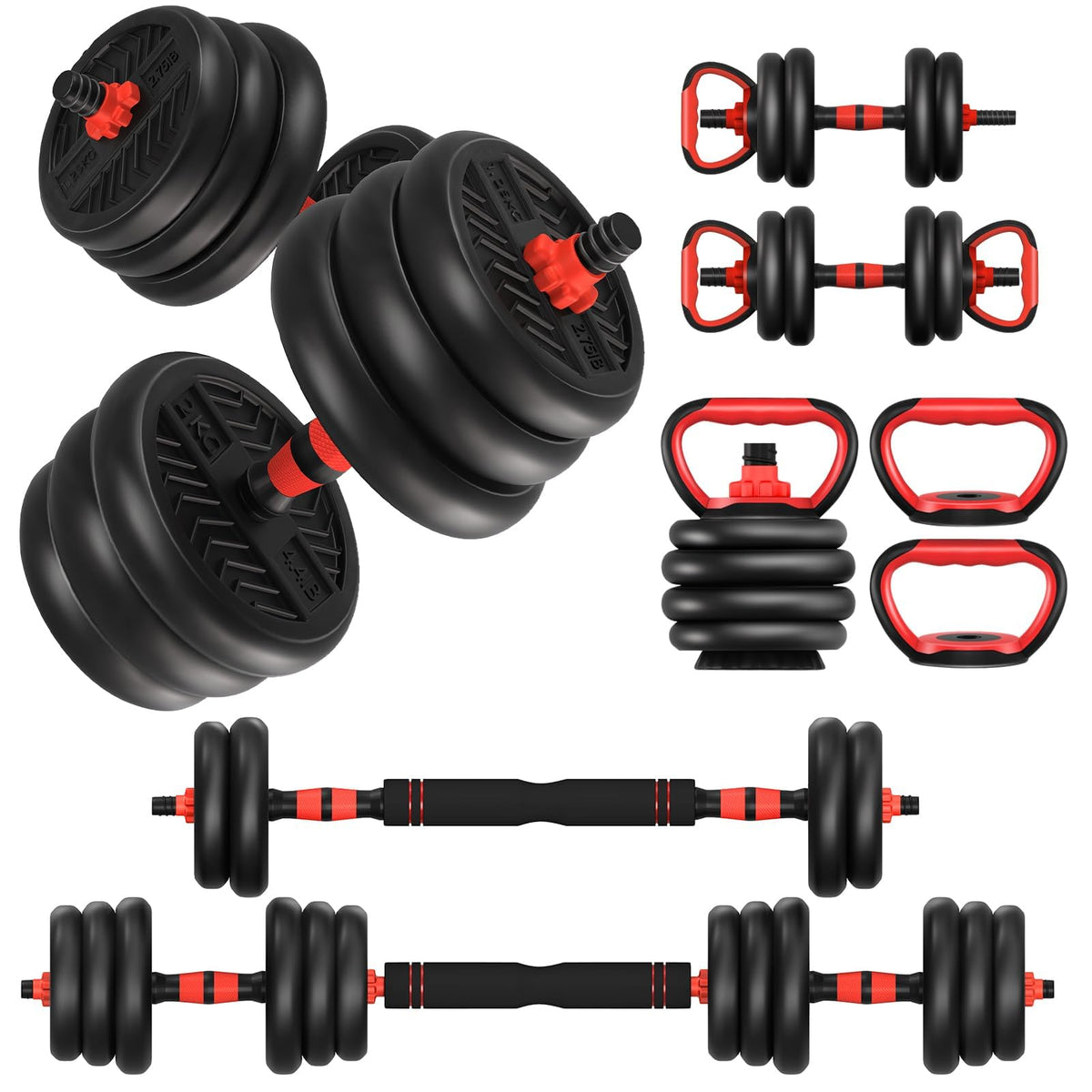 Adjustable Dumbbells Free Weight Set with Connector A421