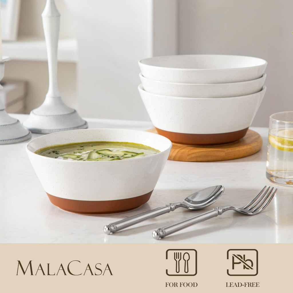 Ceramic Soup Bowls Set of 4 U651