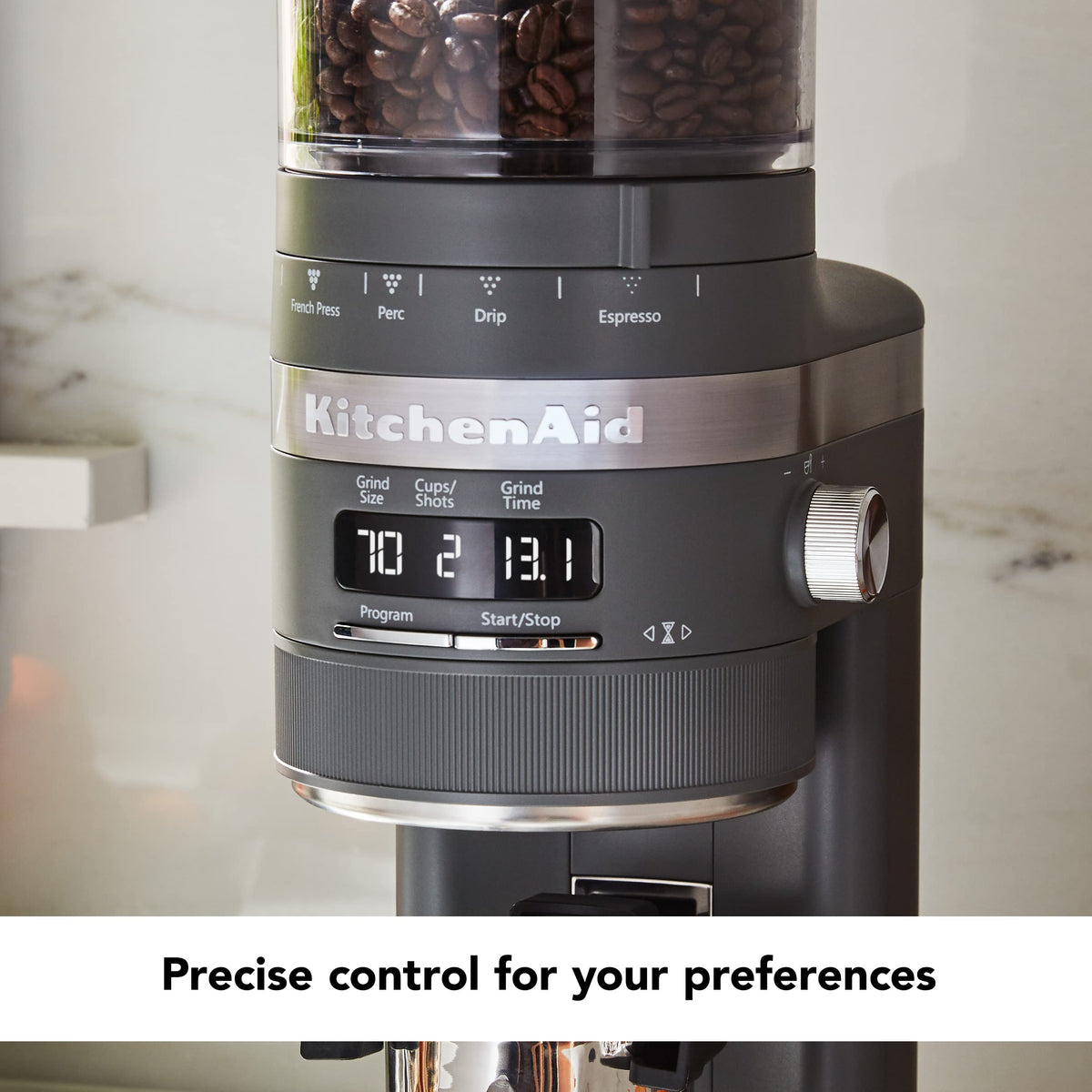 Charcoal Grey Burr Coffee Grinder Z49998