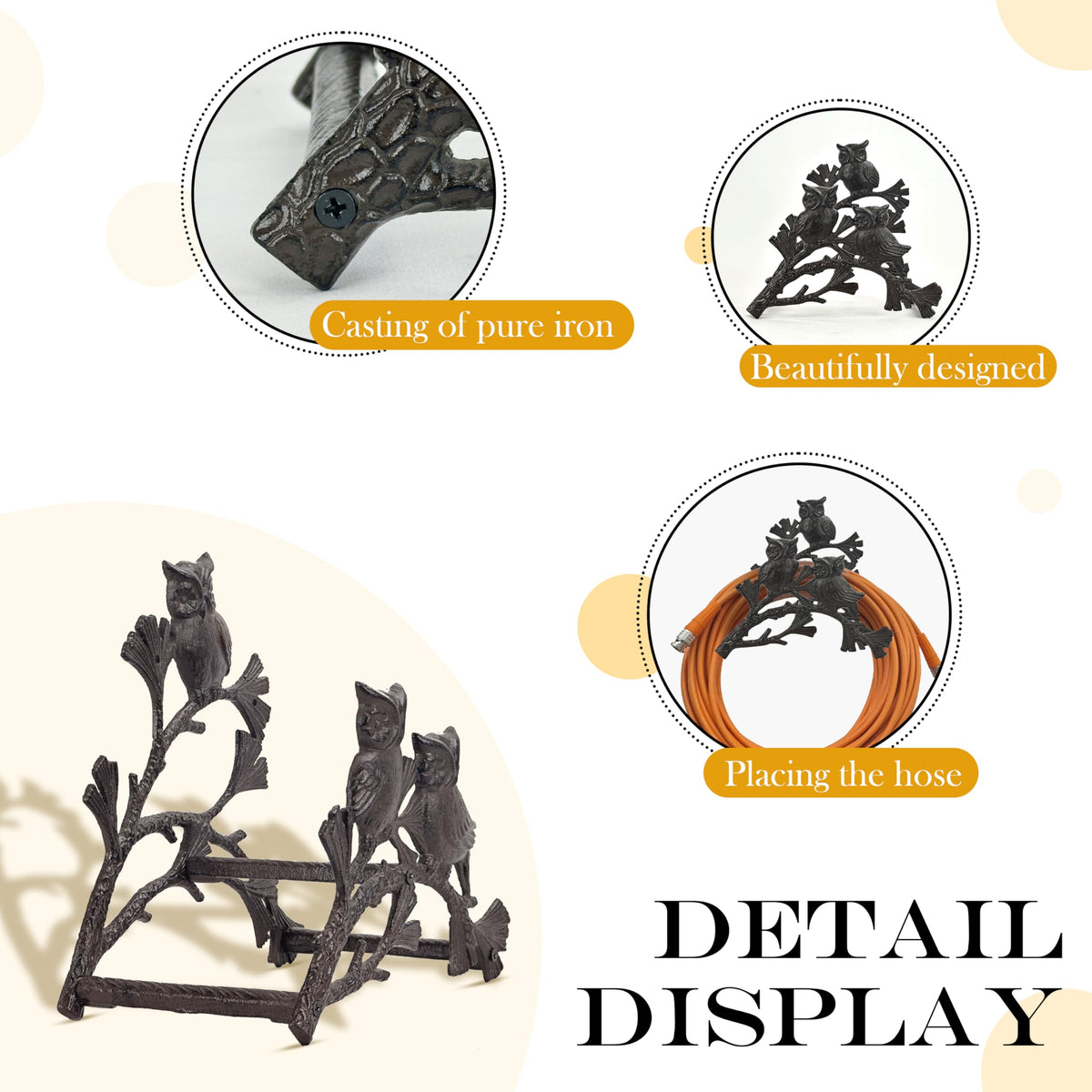 Cast Iron Garden Hose Holder O7633