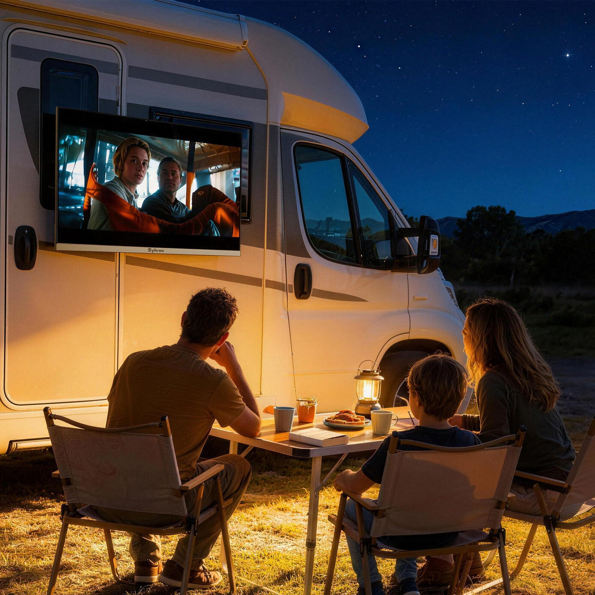 32" 12V/24V Smart RV TV with Built-in DVD Player P626