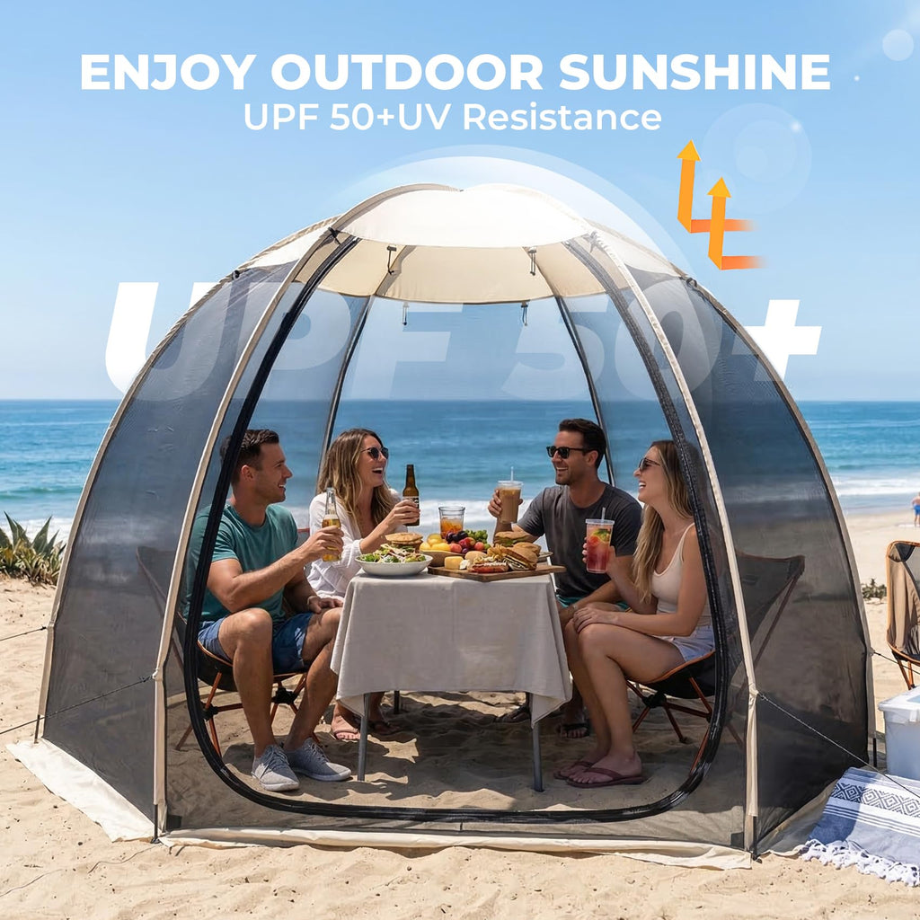 10 x 10 FT Pop Up Mesh Screen House Tent A9117