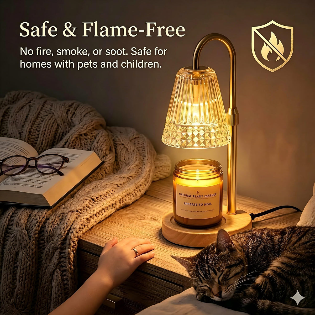 Dimmable Height Adjustable Candle Warmer Lamp 2PCS S324