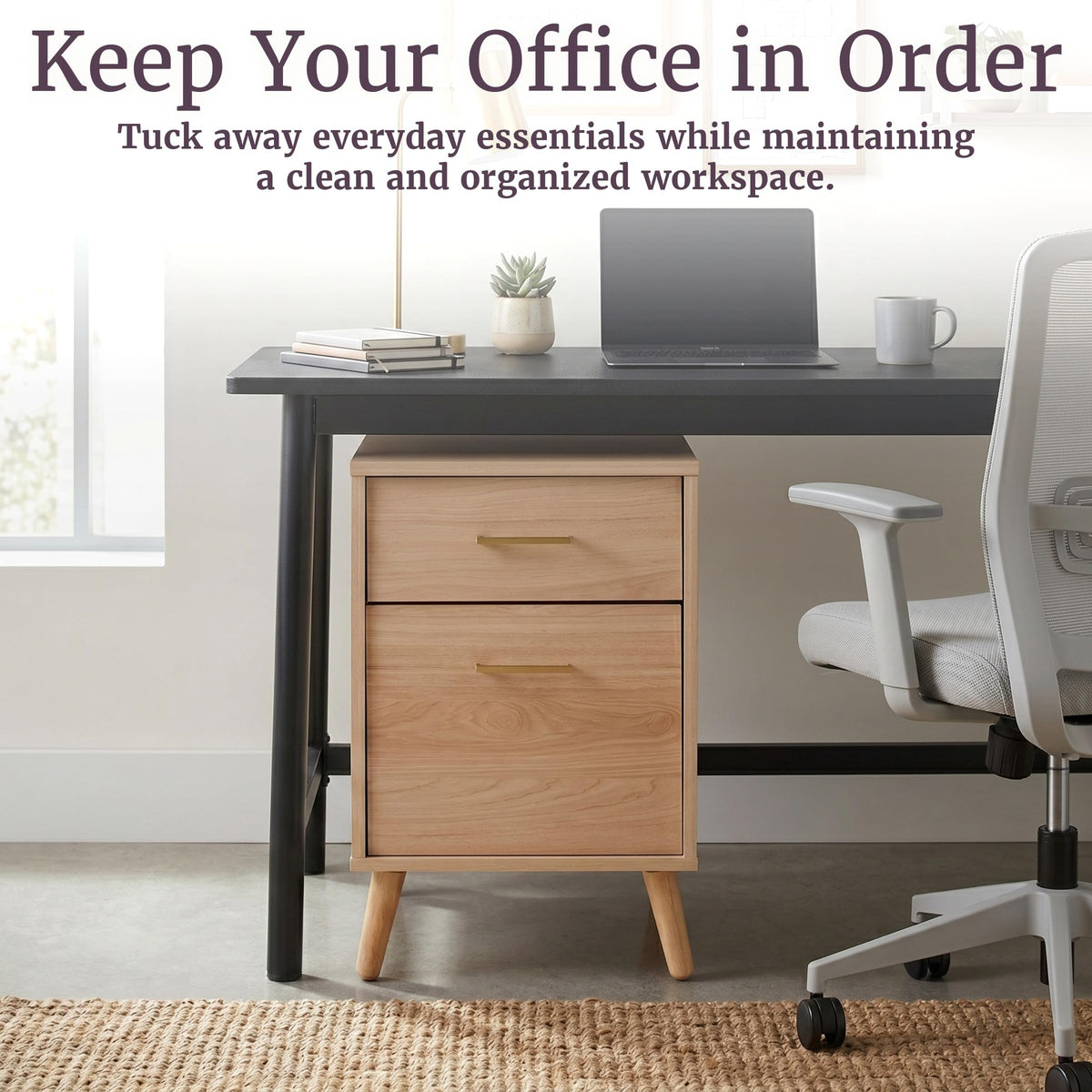 2 Drawer File Cabinet W261