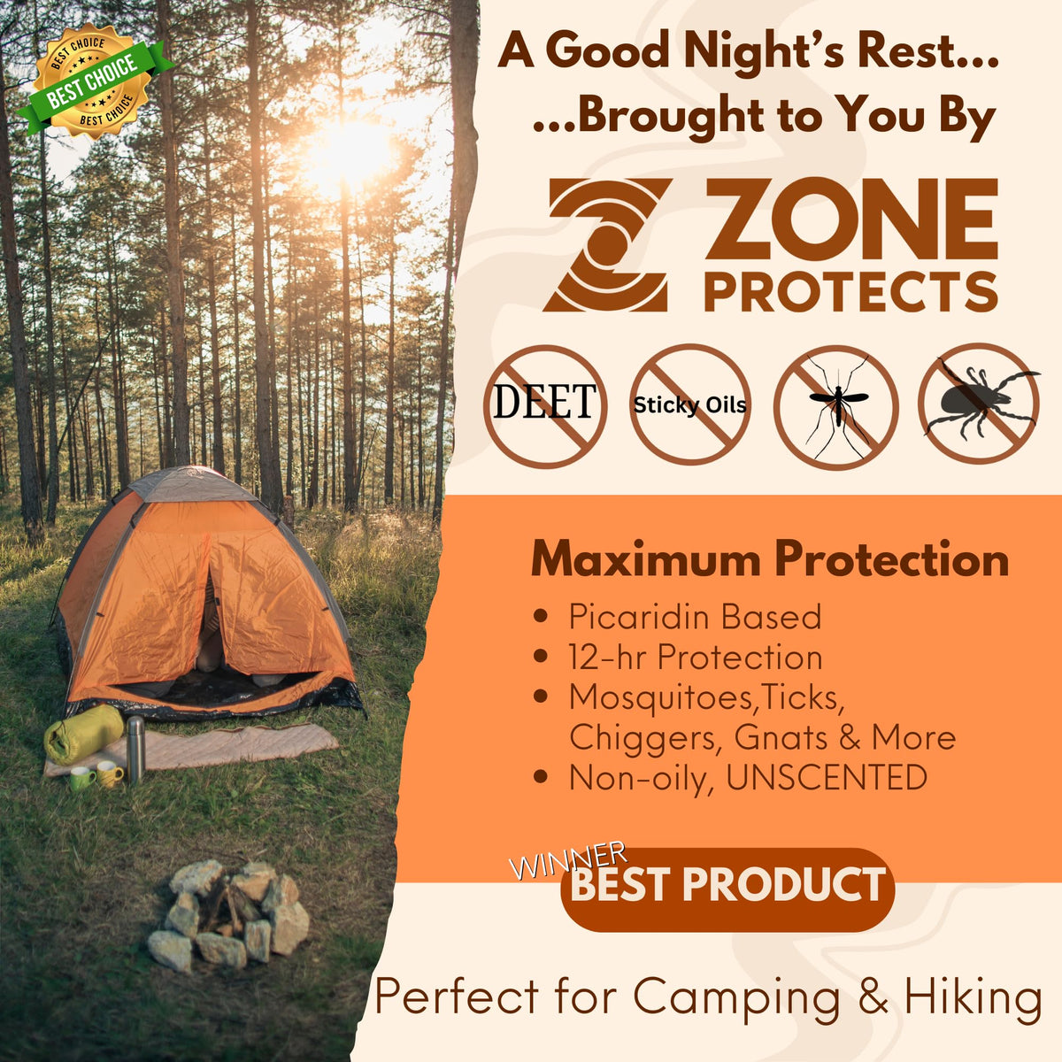 Picaridin Insect Repellent Spray 10oz Continuous Spray P4541