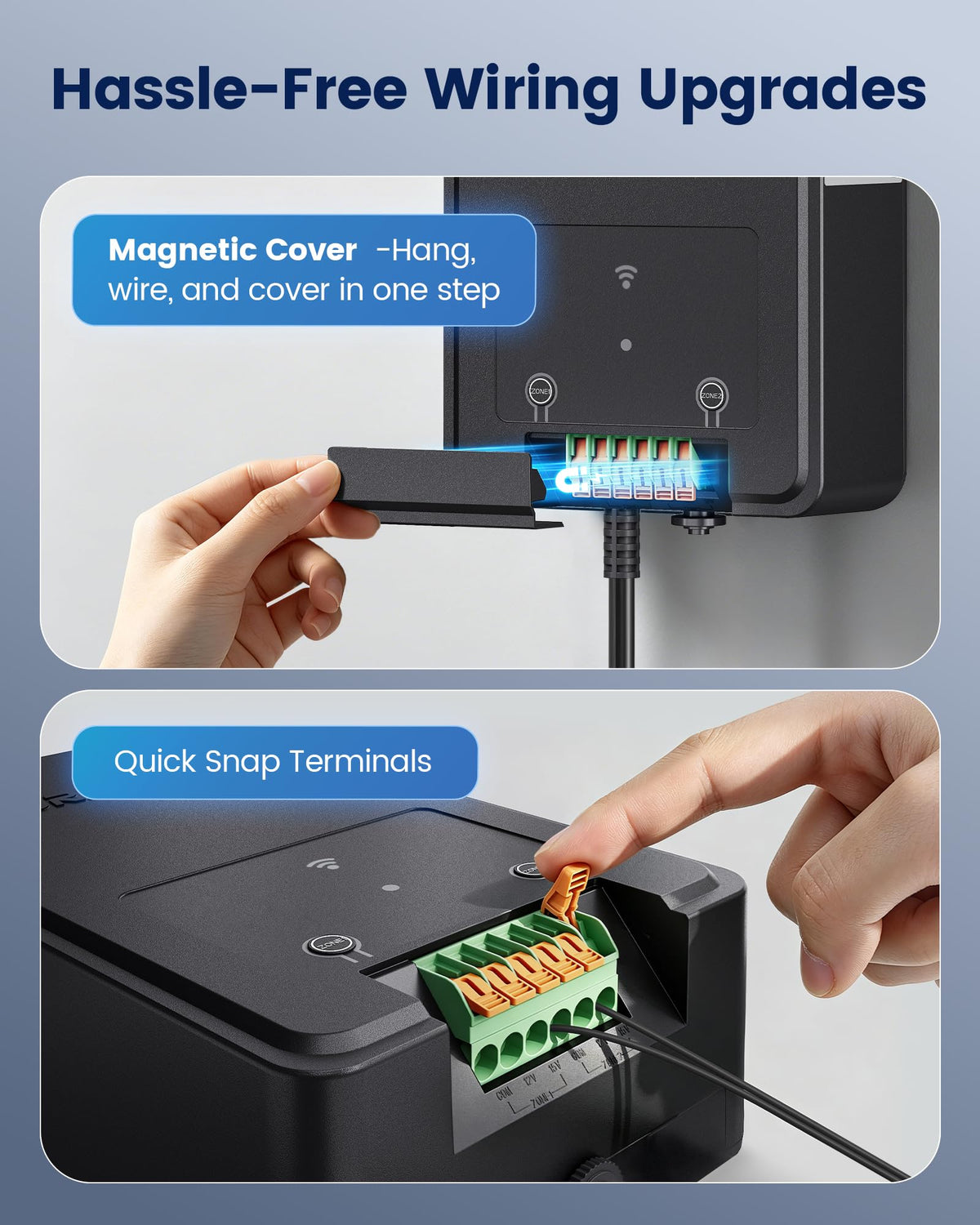 Wi-Fi Low Voltage Landscape Transformer with 2 Zones, 12V 15V AC F7325