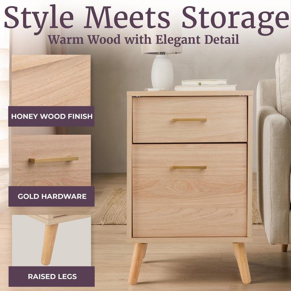 2 Drawer File Cabinet W261