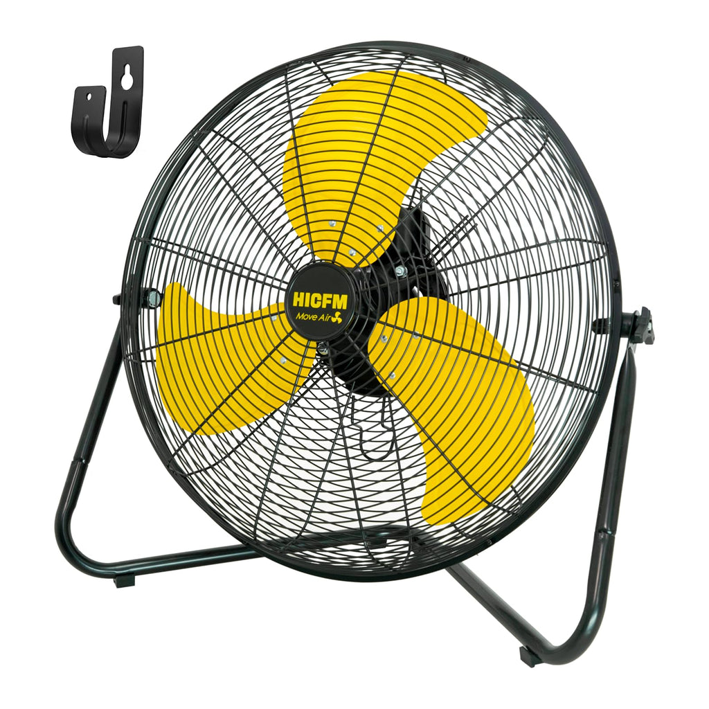 20" 6200 CFM High Velocity Metal Floor Fan B363