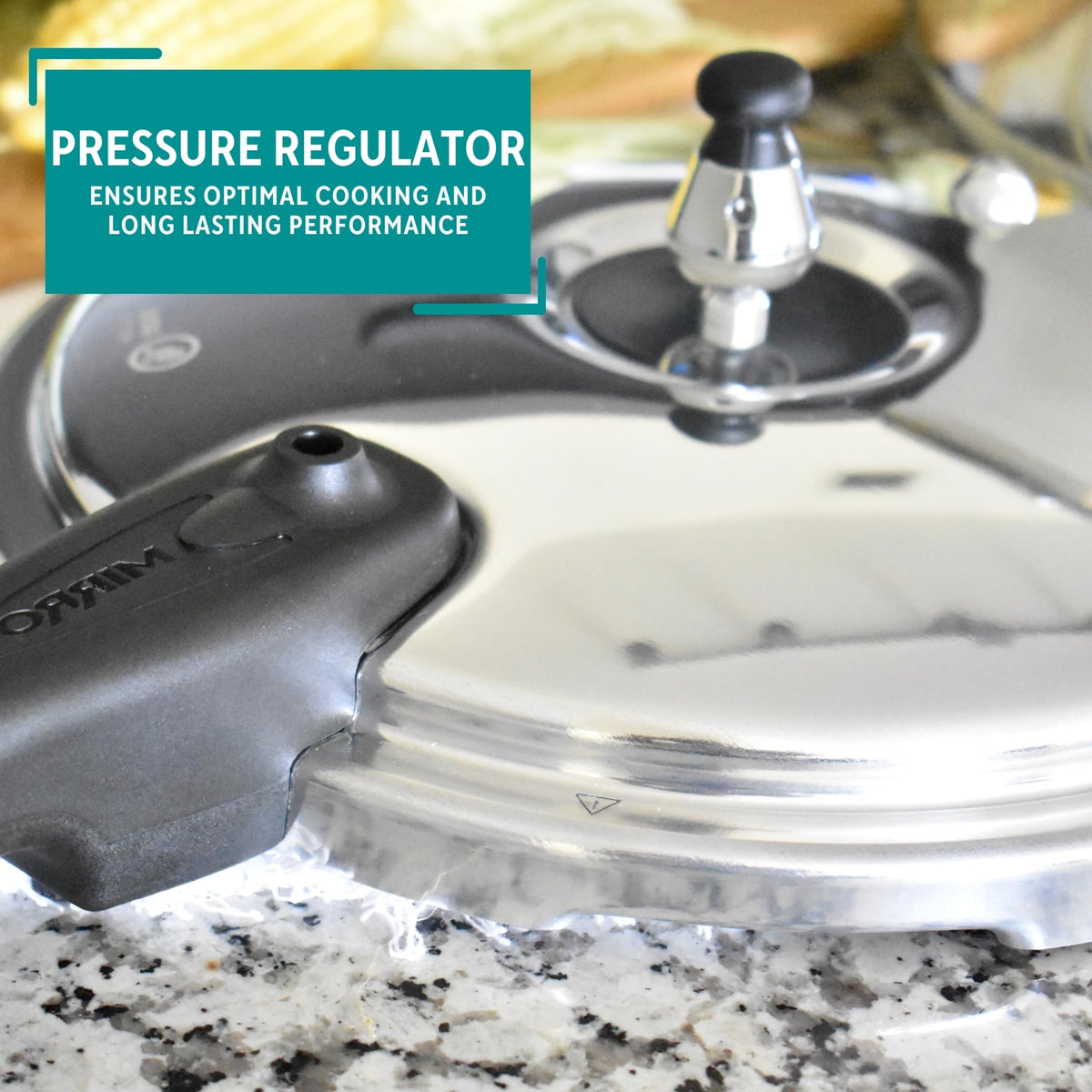 Polished Aluminum 8-Quart Pressure Cooker K501