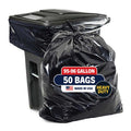 95-96 Gallon Heavy Duty Black Garbage Bags 50 Count X455