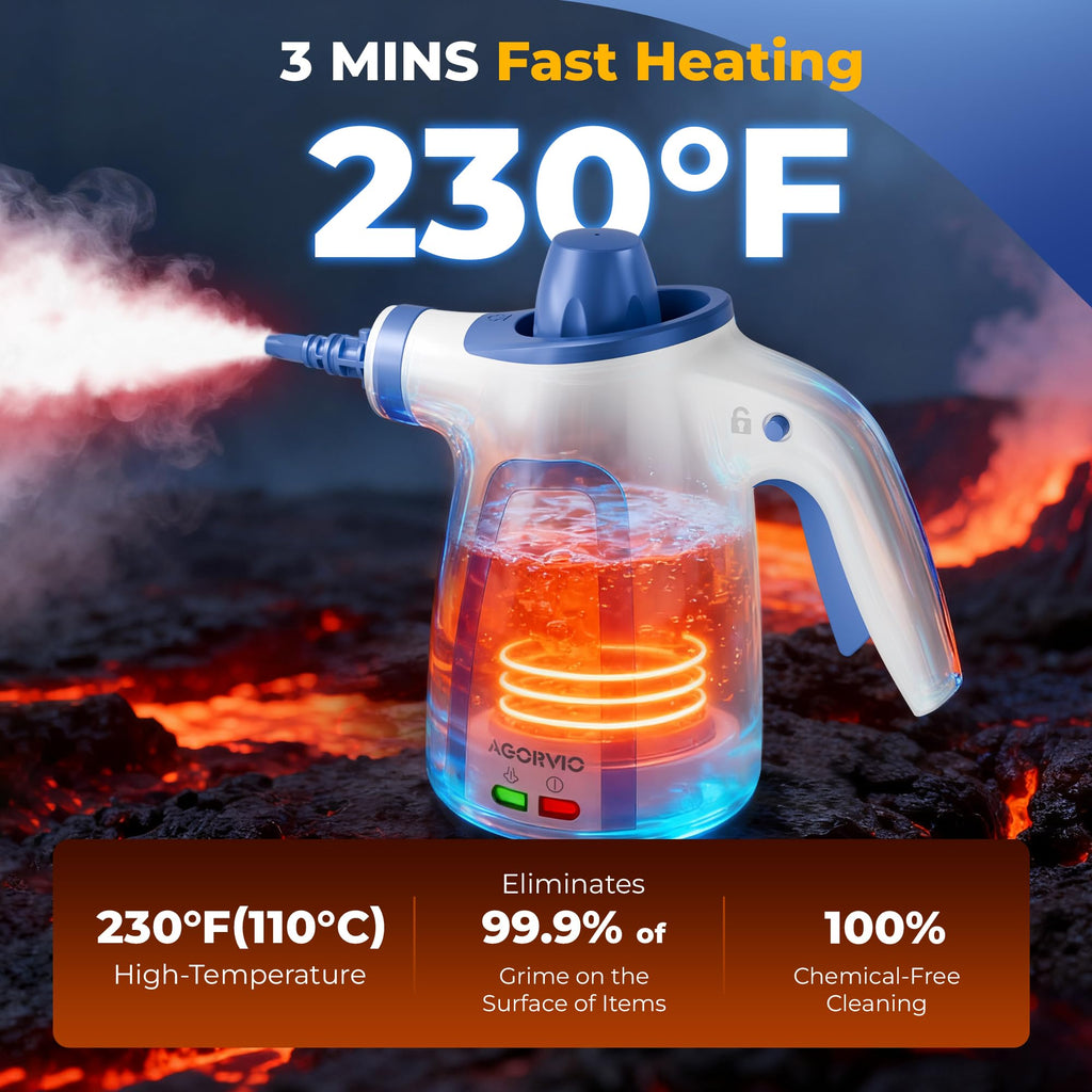 Handheld Steam Cleaner with 11 Accessories R4123
