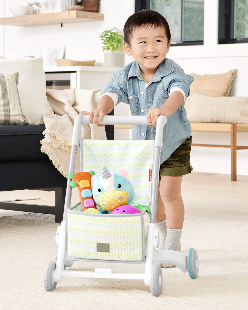 4-in-1 Sit to Stand Baby Walker with 40+ Activities I718824