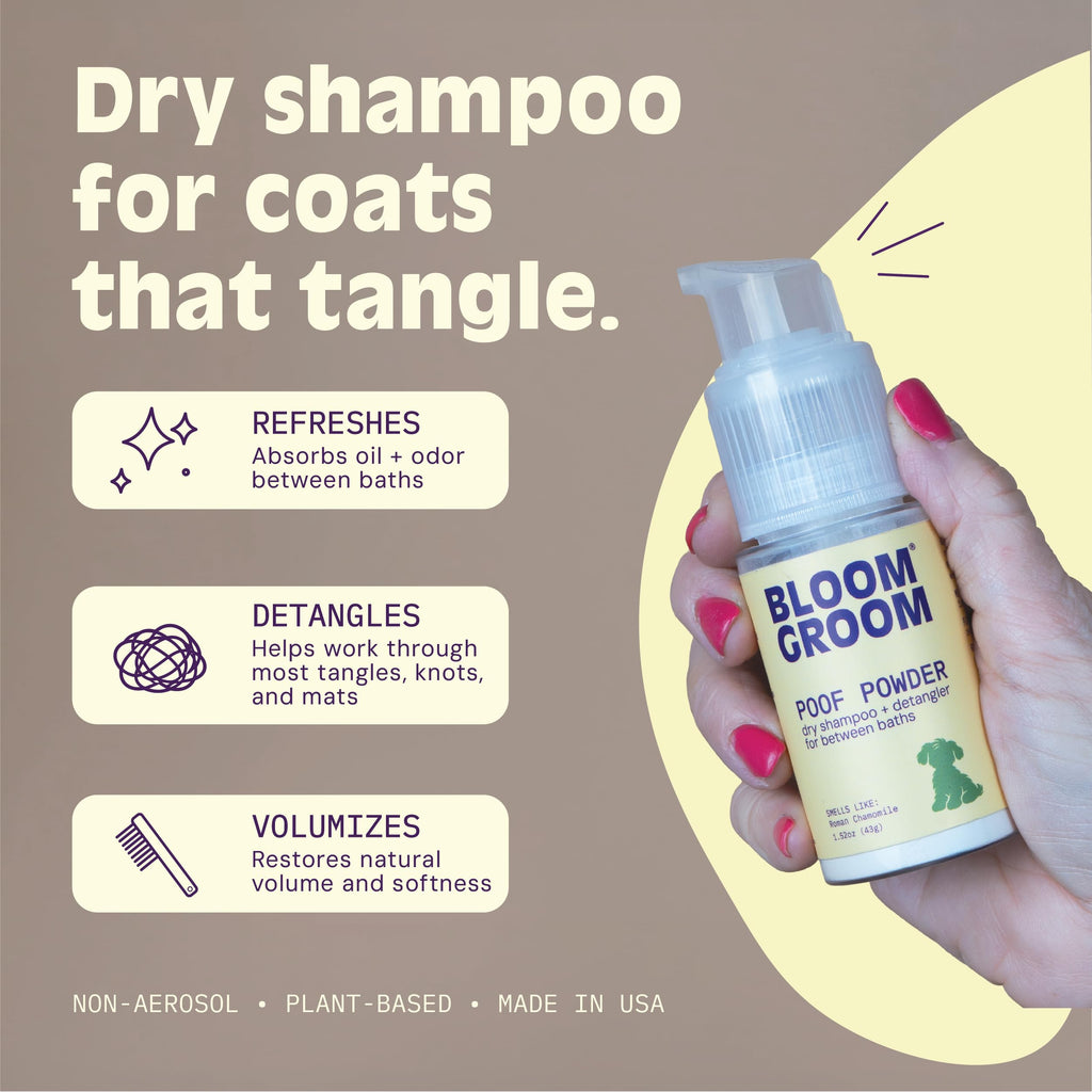 Waterless Dry Shampoo and Detangler for Dogs 1.52 oz C19203