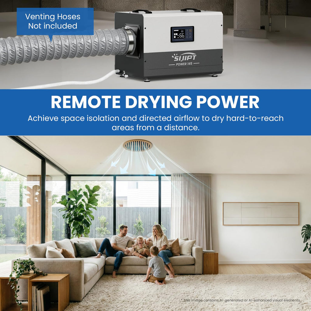 145 Pints Commercial Dehumidifier with Pump & Drain S329299