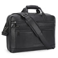 Black Leather 16 Inch Laptop Briefcase Bag E35246