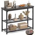 32" 3-Tier Oak Grey Console Table P421440