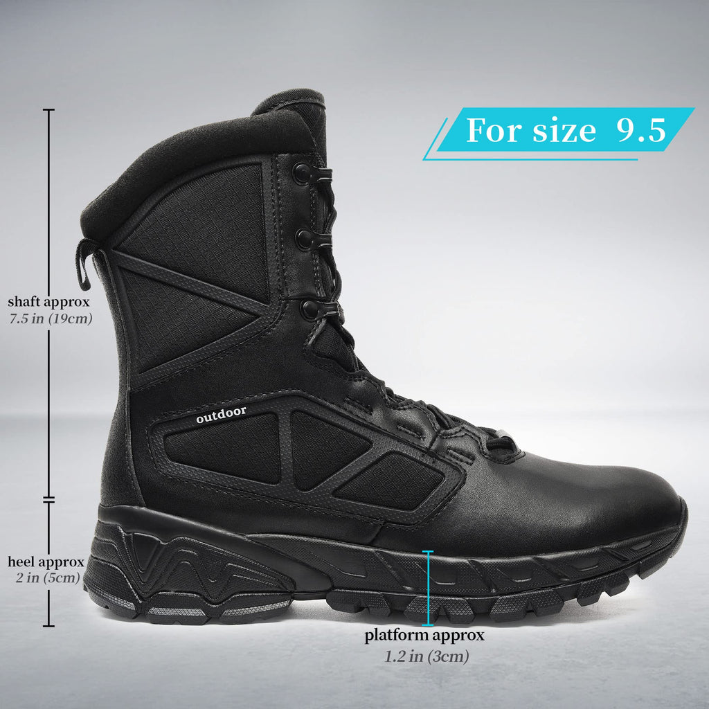 Lightweight Side Zipper Tactical Work Boots G85724