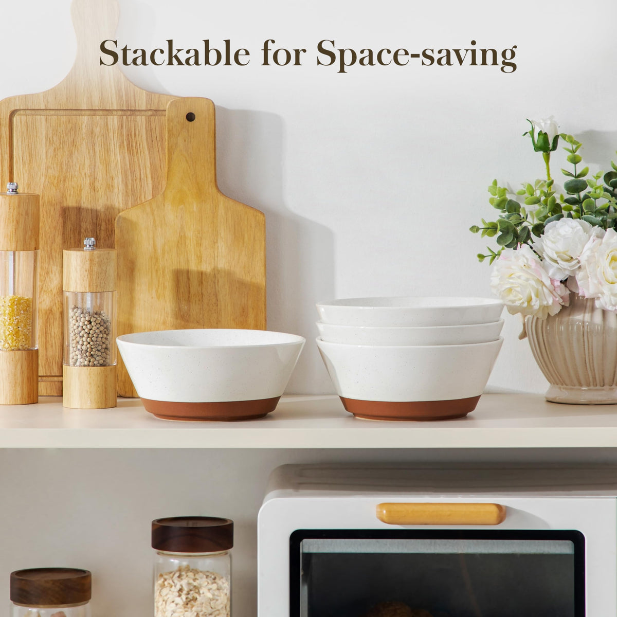 Ceramic Soup Bowls Set of 4 U651