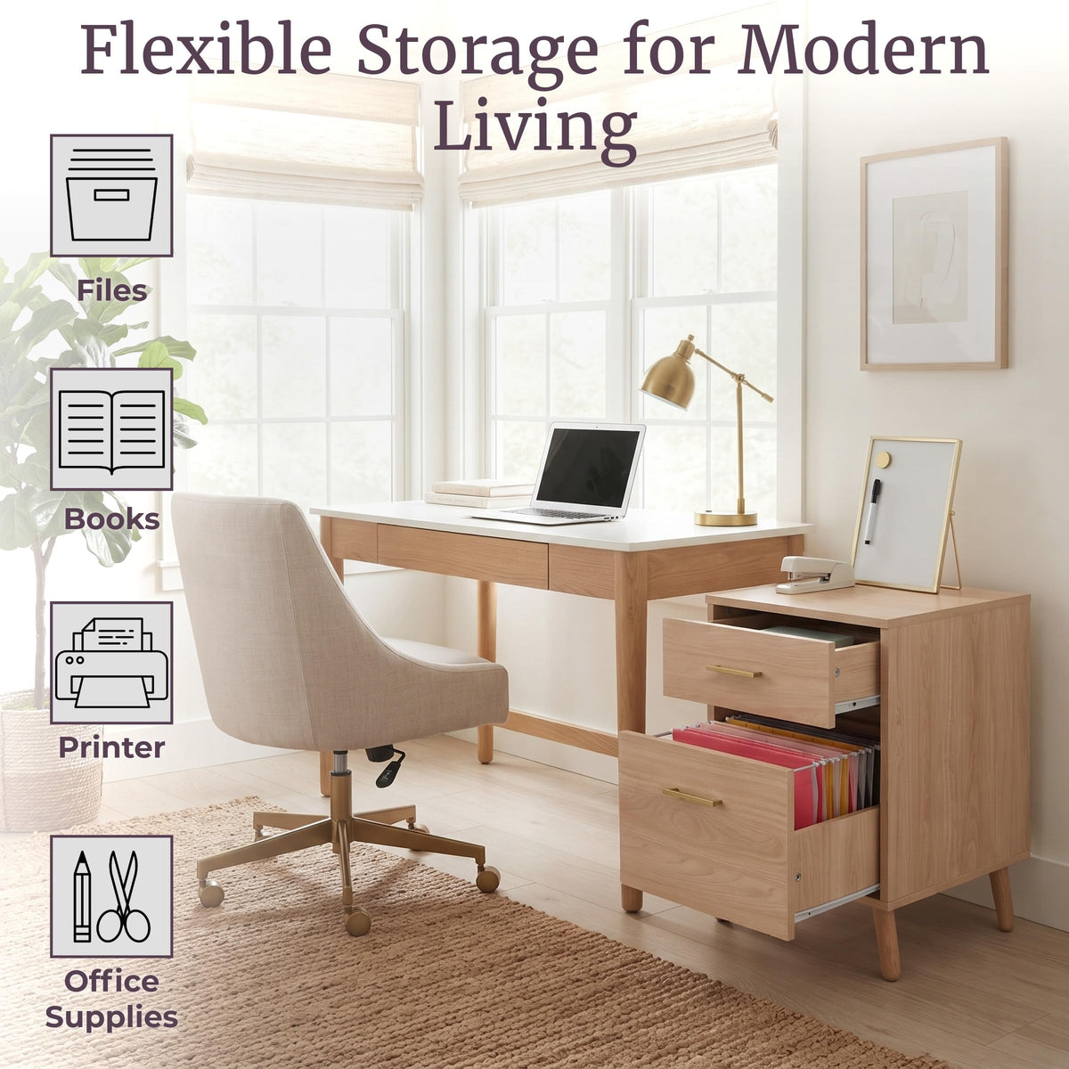 2 Drawer File Cabinet W261