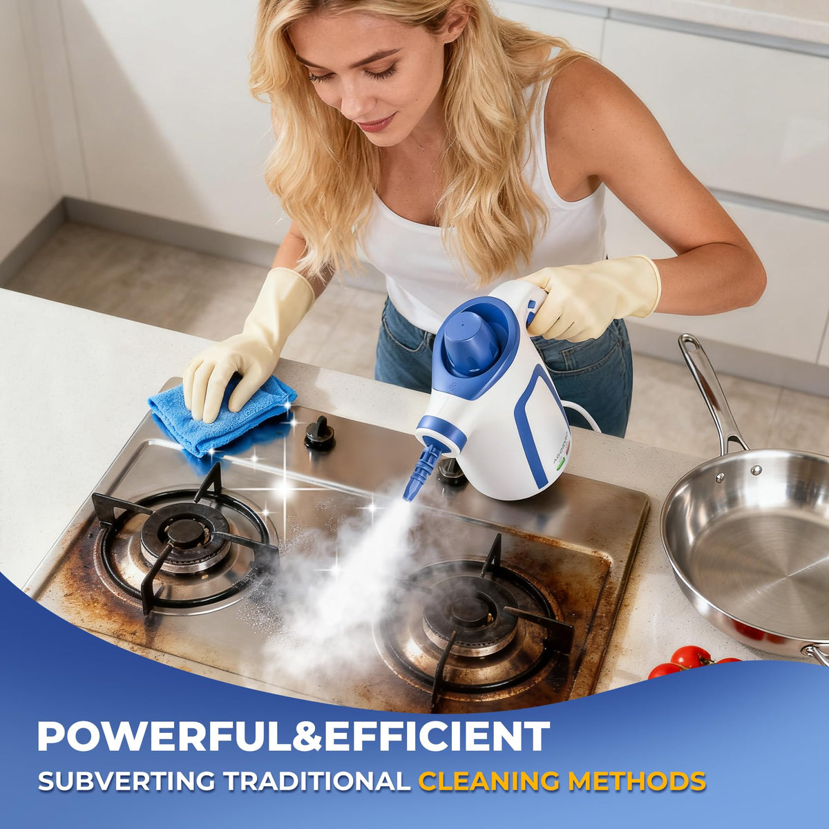 Handheld Steam Cleaner with 11 Accessories R4123