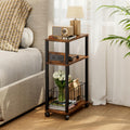 Rolling Side Table with Wheels X8401