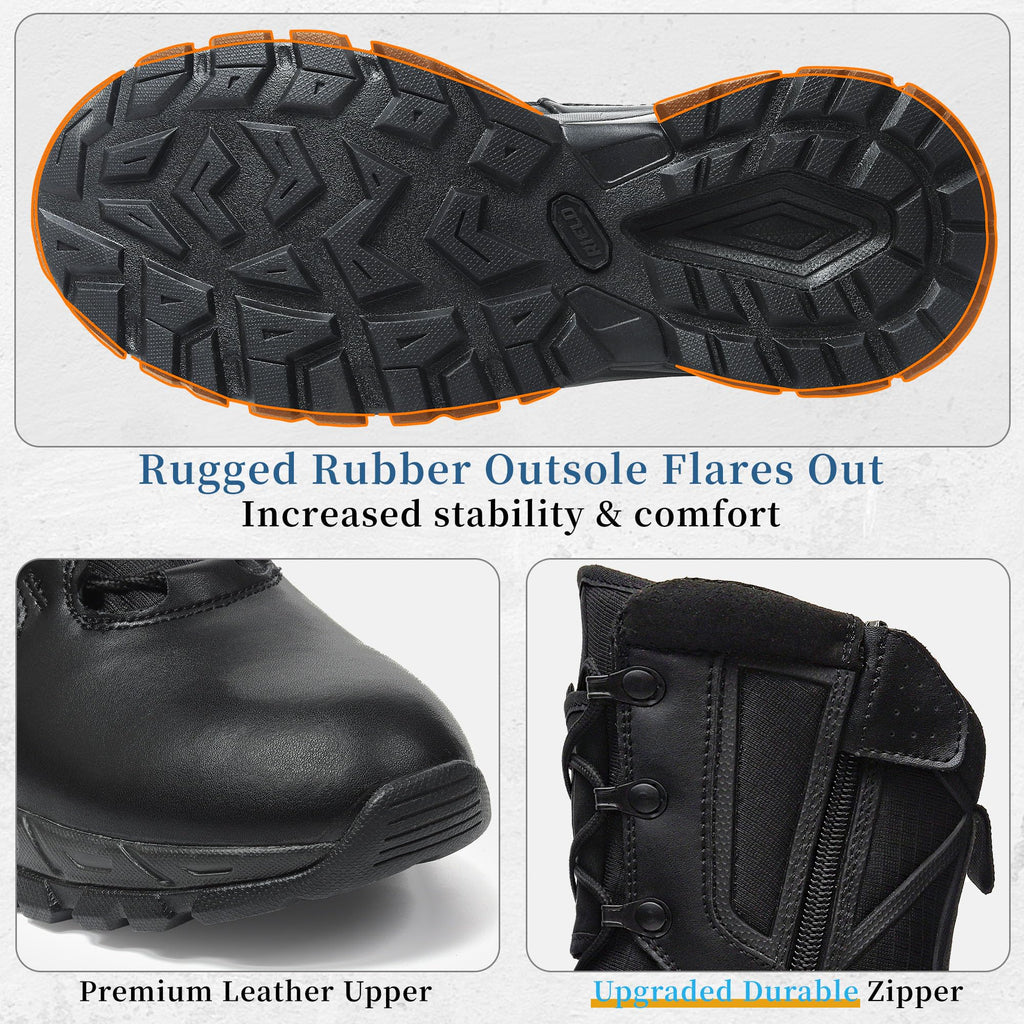 Lightweight Side Zipper Tactical Work Boots G85724