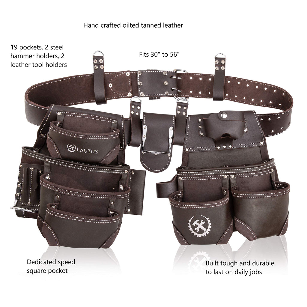 Oiled Tanned Leather Tool Belt S3081