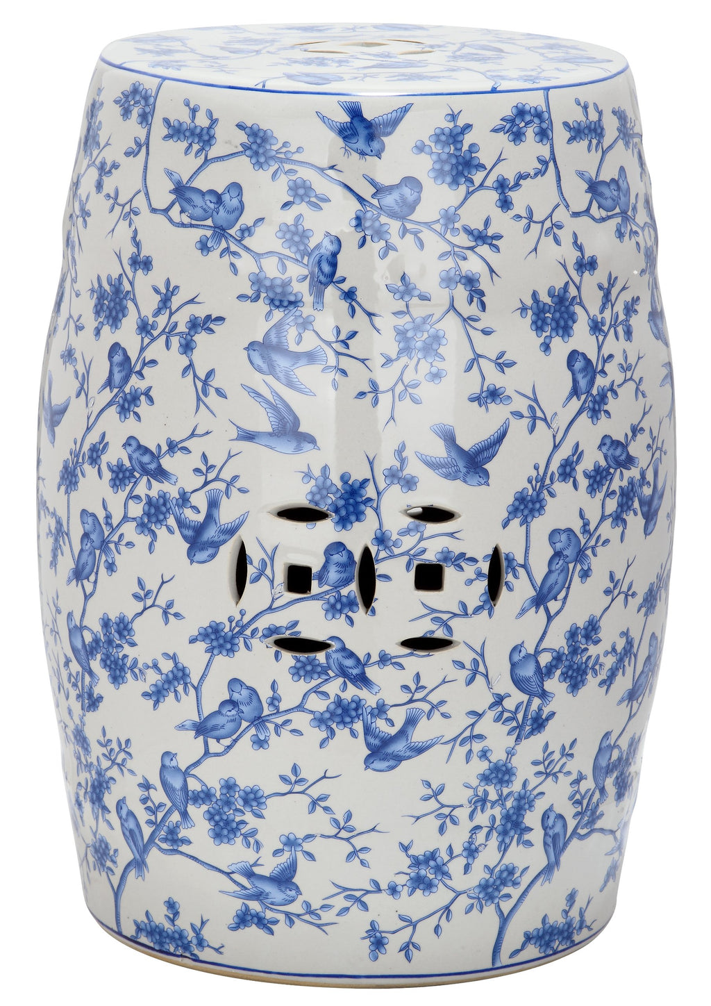 Blue Ceramic Garden Stool H84457