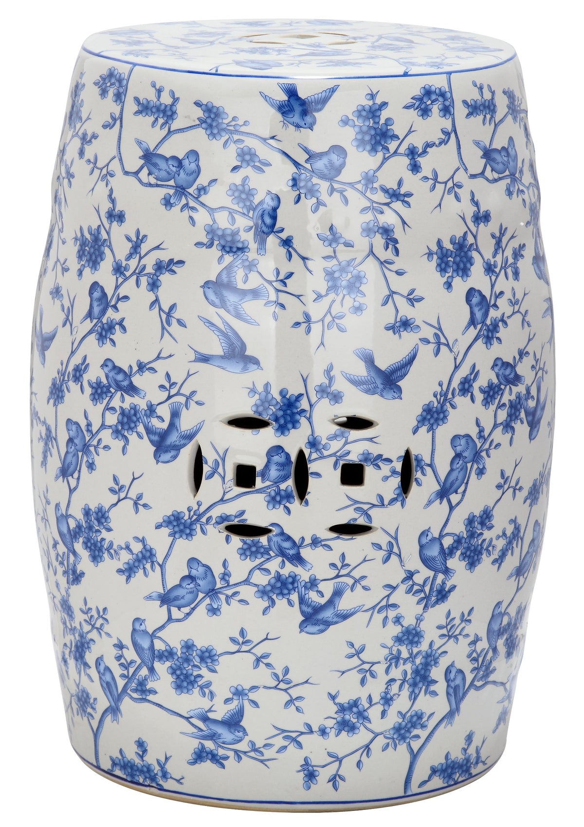 Blue Ceramic Garden Stool H84457