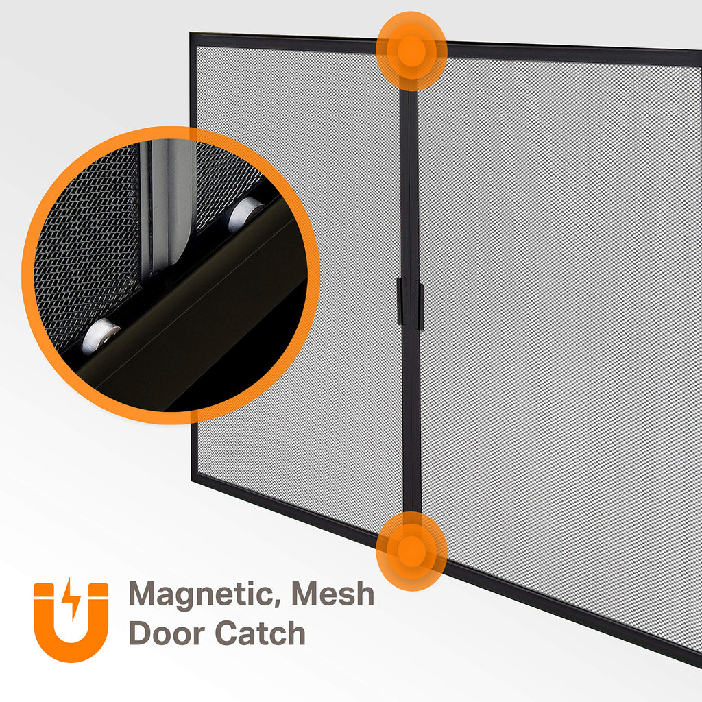 Black Small Fireplace Glass Door E220196